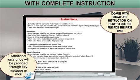 Gantt Chart for Progress Tracking, Project Management and Planning - Etsy