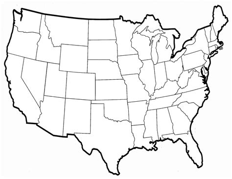 Blank Us Political Map - ClipArt Best