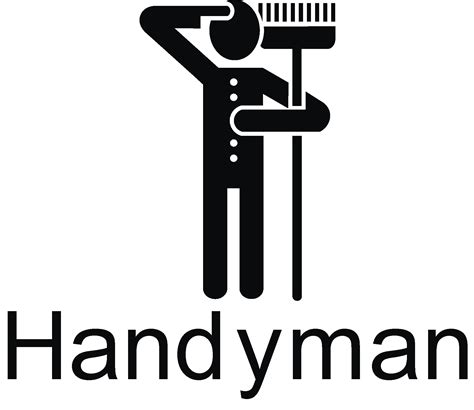 Funky Black Handyman Logo Vector - (.Ai .PNG .SVG .EPS Free Download)