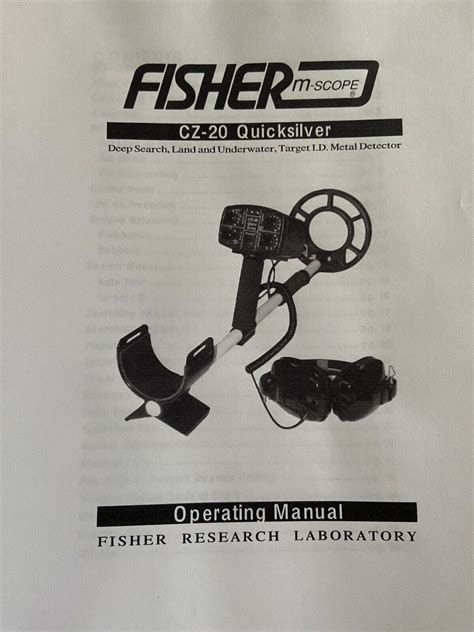 Manual Quick Shipping | Fisher M Scope Quicksilver Metal Detector