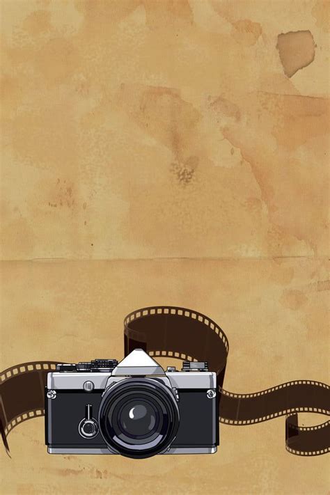 Antique Nostalgic Camera Poster Psd Layered Background Wallpaper Image For Free Download ...