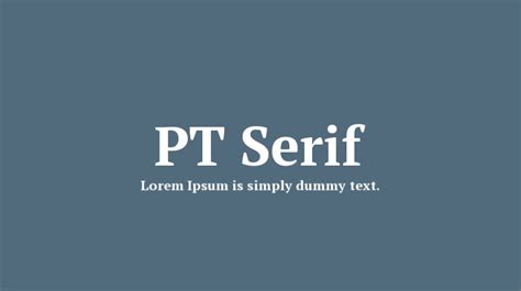 PT Serif Font Family : Download Free for Desktop & Webfont