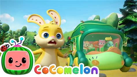 Wheels on the Bus! | CoComelon Animal Time | Animal Nursery Rhymes - YouTube Music