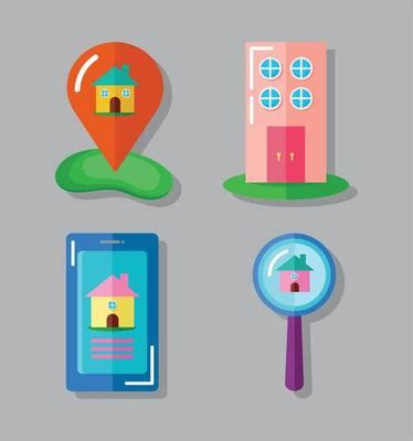 Real Estate App Icons Vector Art, Icons, and Graphics for Free Download