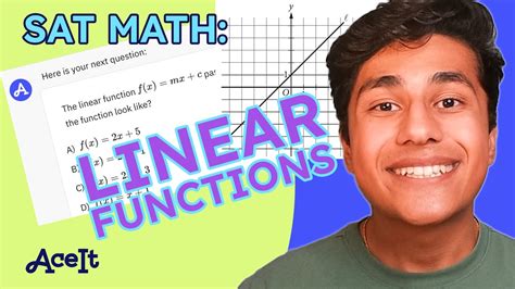 SAT MATH: Linear Function Rules and Examples • AceIt - YouTube