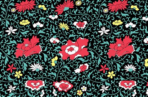 Vintage Floral Wallpaper Background Free Stock Photo - Public Domain Pictures