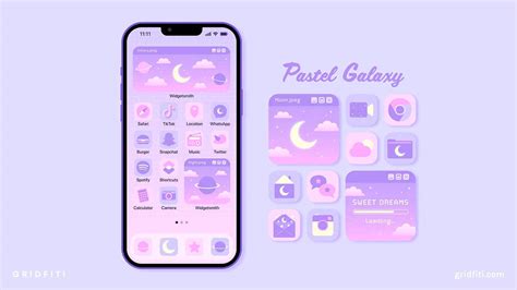 25+ Cute & Kawaii App Icon Packs for iOS 17 (iPhone & iPad) | Gridfiti