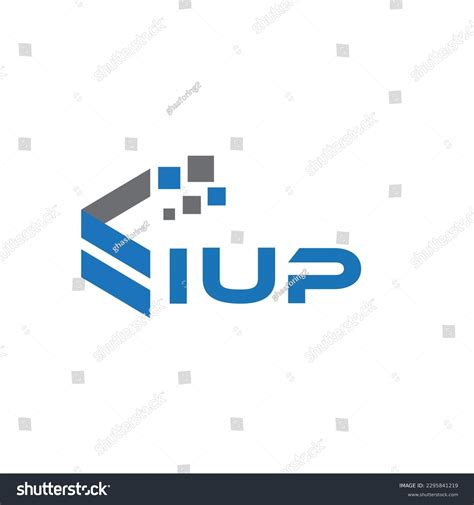 Iup Letter Logo Design On White Stock Vector (Royalty Free) 2295841219 | Shutterstock