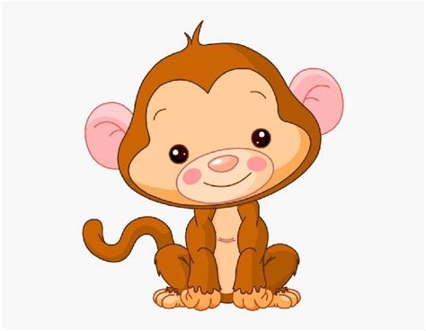 Cute Baby Monkey Clipart, HD Png Download , Transparent Png Image - PNGitem