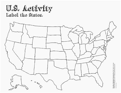 Blank Us State Map Printable No Labels Best Quiz Lovely - Free Printable State Maps | Free Printable