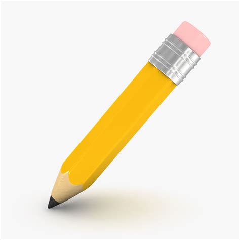 Pencil 3D Model $19 - .obj .gltf .ma .max .c4d .fbx .unitypackage .upk .usd - Free3D