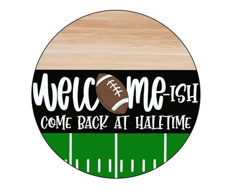 Welcome Sign Football Sign Funny Sign Wreath Sign CR-080 - Etsy