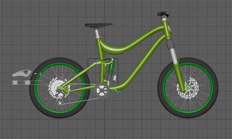 Art Portfolio: 3D bike Model (Maya)