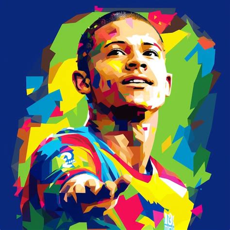 Premium AI Image | richarlison in style of Wpap Generative AI