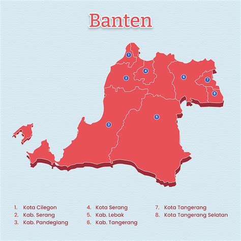 Premium Vector | Banten Province Map template for vector assets