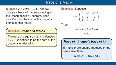 Trace of an Operator and of a Matrix - YouTube