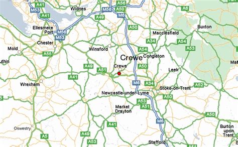 Crewe Map - United Kingdom