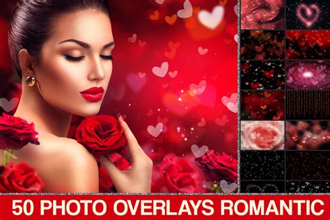 Photoshop Overlays Valentines Bokeh Graphic by 2SUNS · Creative Fabrica