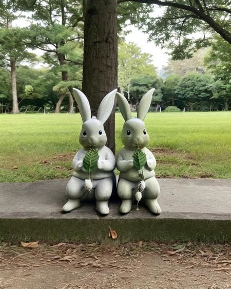 rabbit garden statue - v1.0 | Stable Diffusion LoRA | Civitai