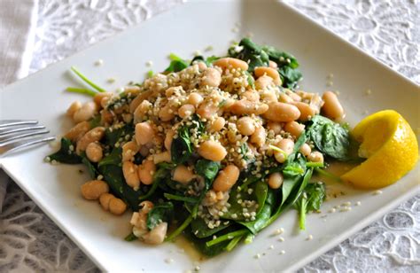 Hemp Seeds, Cannellini Beans and Greens | Ordinary Vegan