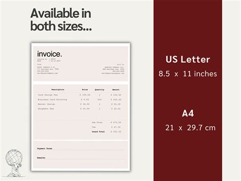 Invoice Template, PDF, Word, Excel, Docs, Invoice Template for Small Business, Small Business ...