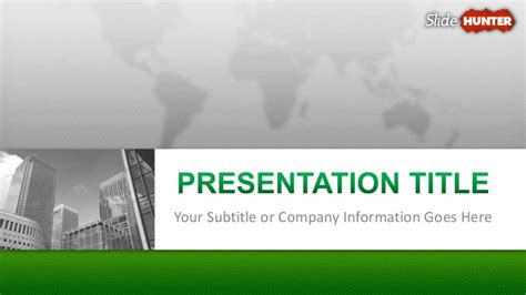 Corporate Business Green Powerpoint Template