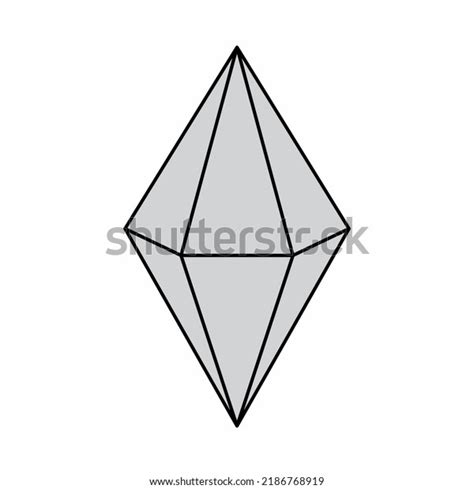 Hexagonal Bipyramid Geometric Shape Isolated On Stock Illustration 2186768919 | Shutterstock