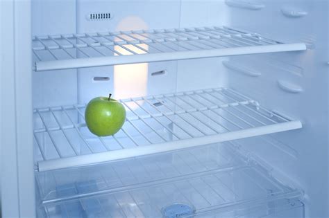 Free Stock Photo 8133 One green apple inside a fridge | freeimageslive