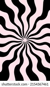 Hypnotic Spiral Black White Illustration Wallpaper Stock Illustration 2154367461 | Shutterstock