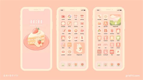 25+ Cute & Kawaii App Icon Packs for iOS 17 (iPhone & iPad) | Gridfiti