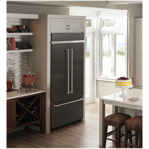 KitchenAid - 20.8 Cu. Ft. French Door Built-In Refrigerator - Black at Pacific Sales