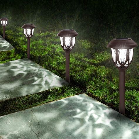 Solar Lights Outdoor Decorative,10 Packs Solar Pathway Lights,Solar Outdoor Lights,Outdoor Solar ...