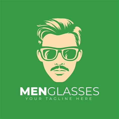 Premium Vector | Man Glasses Logo Design