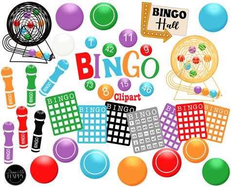 Bingo Clipart, Bingo Png, Bingo Graphics, Bingo Card Clipart, Bingo Balls Clipart, Bingo Cage ...