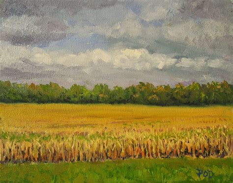 Corn Field Painting at PaintingValley.com | Explore collection of Corn Field Painting