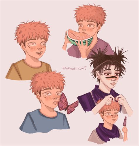 Choso and Yuuji fanart (but cute) : JuJutsuKaisen