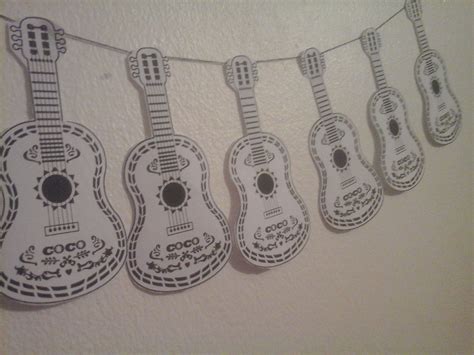 Guitar Coco Banner Coco Party Supplies and Guitar Coco Box | Etsy