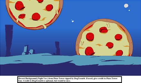 PC / Computer - Pizza Tower (Demo) - Desert Night Background - The Spriters Resource