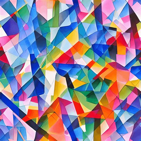 Geometric Abstract Art in the Style of · Creative Fabrica