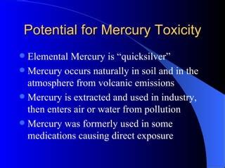 Mercury Toxicity | PPT