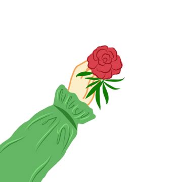 Hand Holding Rose Flower, Holsing Rose Flower, Rose Flower, Hold Rose Flower PNG Transparent ...