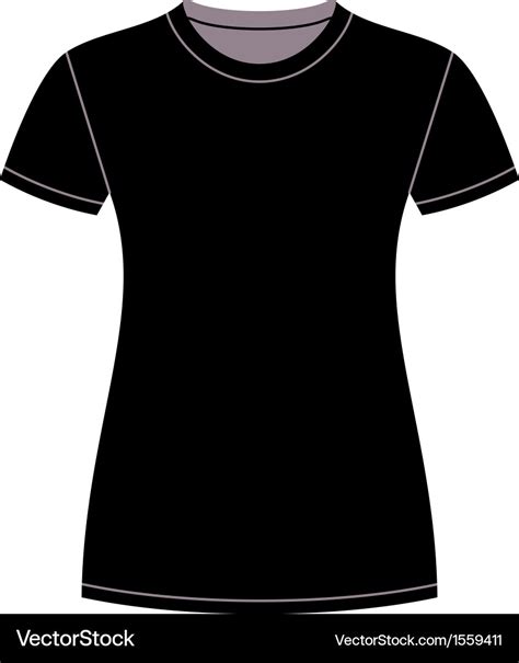 Black t-shirt design template Royalty Free Vector Image