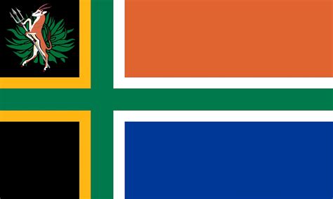 My re-design of the South African flag based off the Nordic South African flag : vexillology