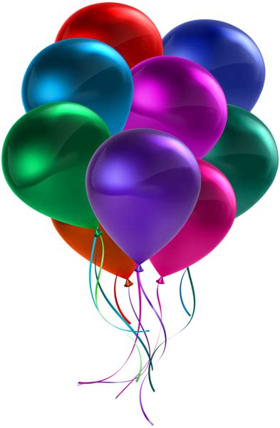 Bunch Of Colorful Balloons Transparent Clip Art - Colorful Balloons Transparent - Full Size PNG ...