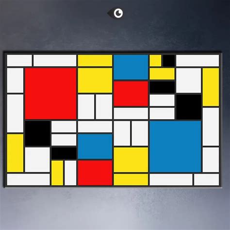 abstract squares Composition abstract pop art Giclee poster print on canvas for wall decoration ...