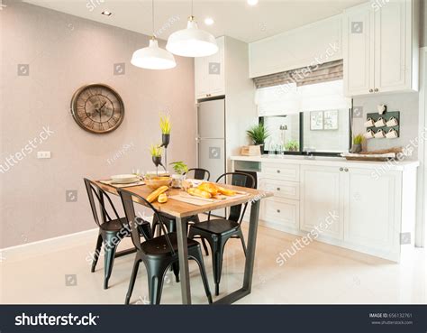 Modern Kitchen Interior Design Fridge Dinning Stock Photo 656132761 | Shutterstock