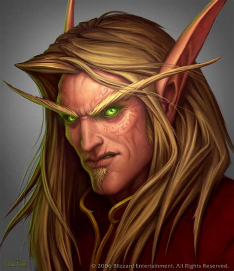 The blood elf art (on the Burning Crusade box) has a tattoo around his eye, if Blizzard upgrade ...