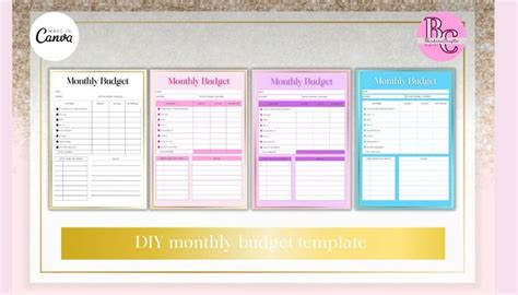 the printable planner is displayed on top of a pink and blue background with gold trimming