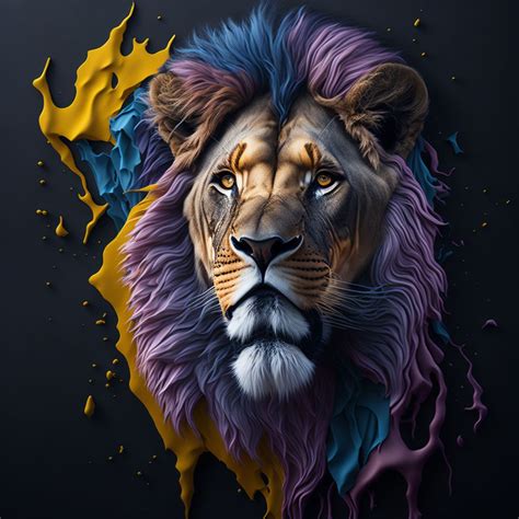 Canvas Wall Art - Lion Abstract 01 Artwork | Shop Today. Get it Tomorrow! | takealot.com