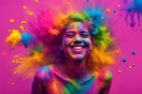 Premium Photo | Happy holi colorful background